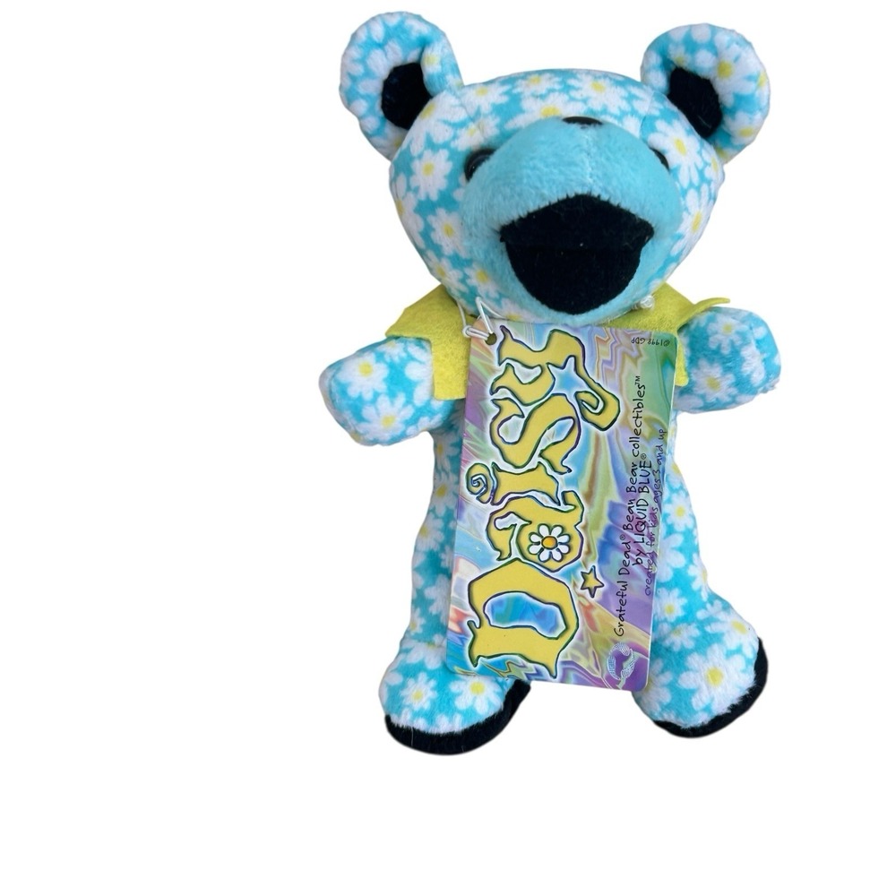 Grateful Dead‎ plush bear 1998 Daisy 8-16-69 Max Yasgur's Farm